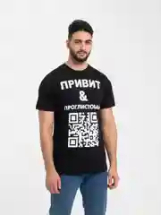 Футболка с принтом "Привит & проглистован"