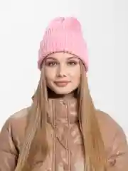Розовый шапка женская "Зара"