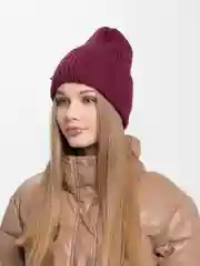 Багровый шапка женская "Зара"