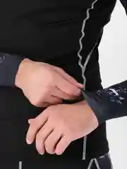 Черный спортивный костюм мужской: рашгард и тайтсы, 5 цветов