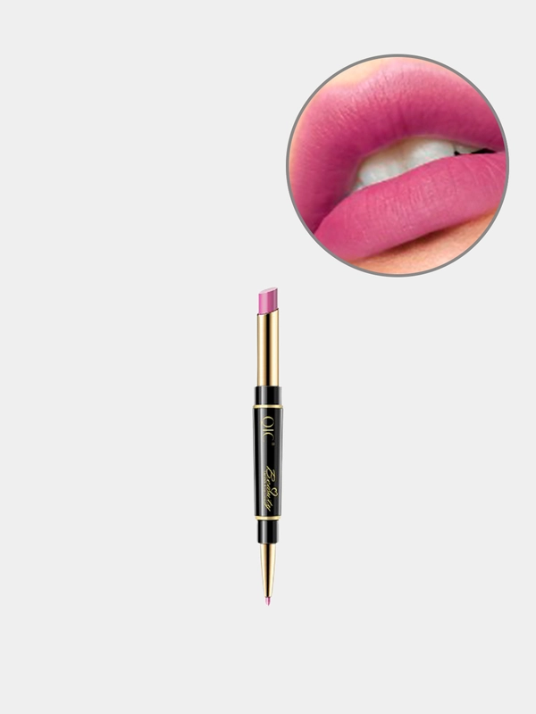 Помада и подводка для губ QIC Beauty 2 в 1 , 14 оттенков
