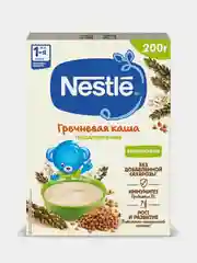 Каша детская NESTLE безмолочная гречневая с бифидобактериями, с 4 мес, карт.коробка, 200 г