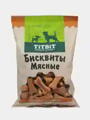 Бисквиты мясные TiTBiT печенье, лакомство для собак, 500 г