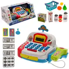 Игровой набор "Касса" с продуктовой корзинкой
