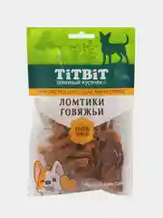 Лакомство TiTBiT "Ломтики говяжьи" для собак мини пород, 70 г