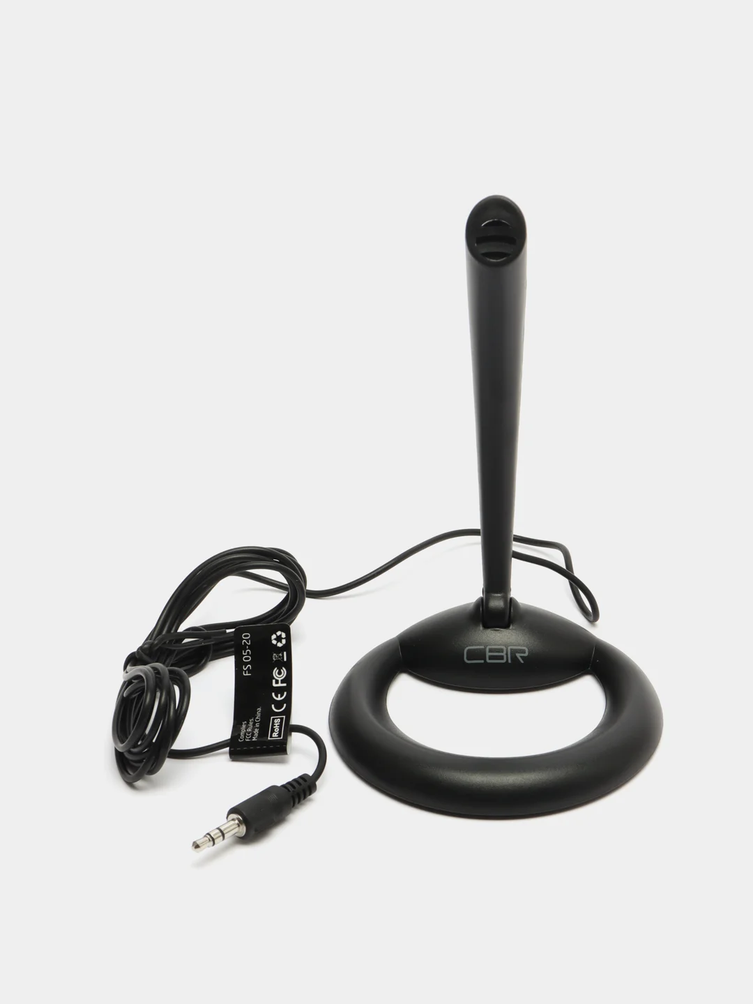 Черный микрофон компьютерный CBR CBM 022, кабель 1,8 м