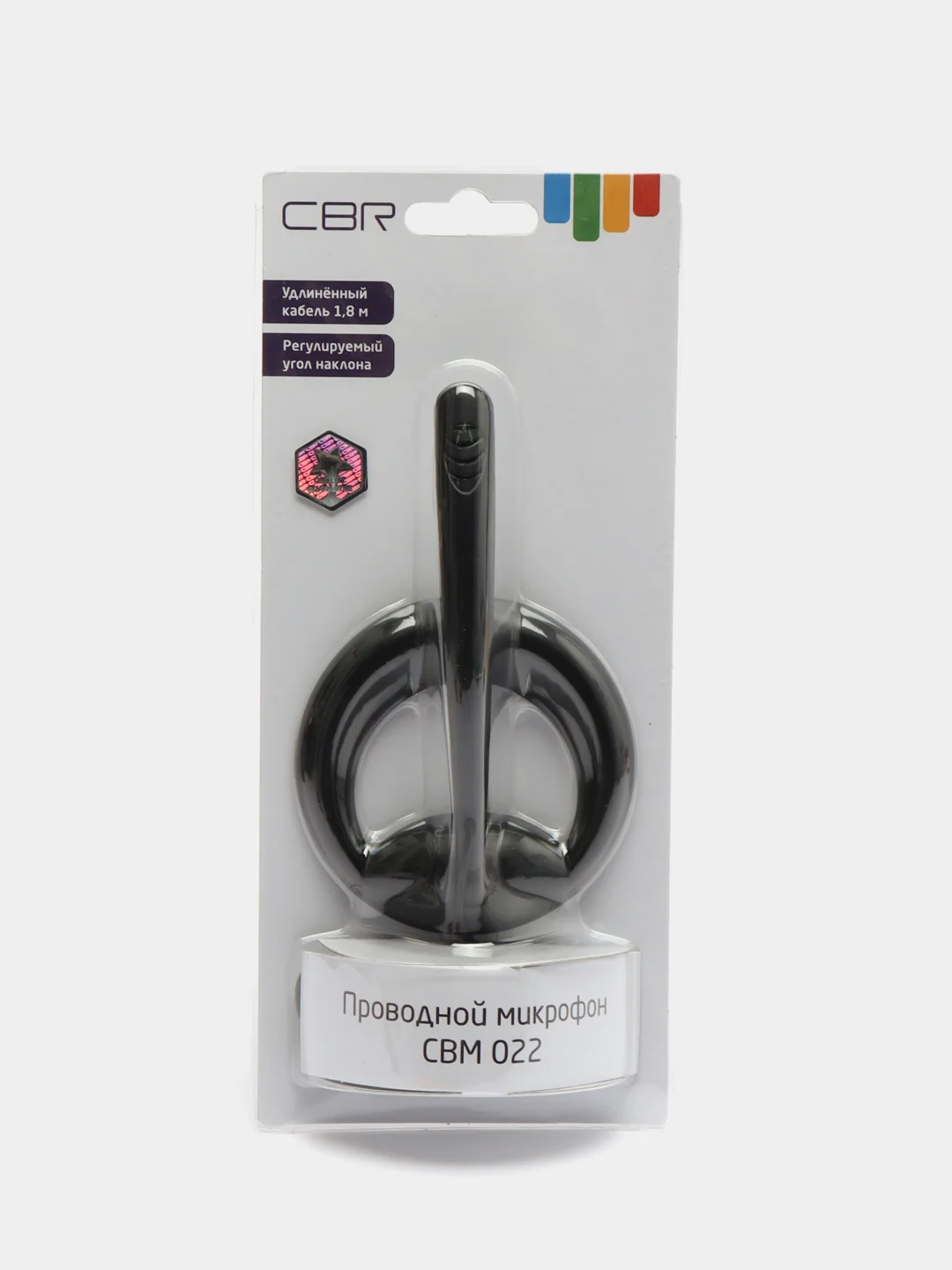 Черный микрофон компьютерный CBR CBM 022, кабель 1,8 м