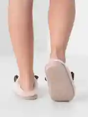 Пудровый тапочки домашние женские
