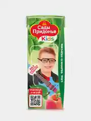 Сок детский Сады Придонья, яблочно-персиковый, с мякотью, восстановленный, 0,2 л, 27 штук