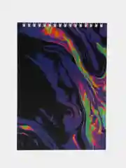 Бордовый блокнот на пружине формата А5