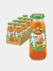 Нектар детский Сады Придонья морковный с мякотью 0,2л, уп.8 шт (стекло)