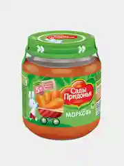 Пюре овощное Сады Придонья, морковное, с 5-ти месяцев, 12 штук по 120 г