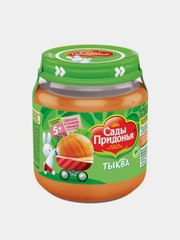 Пюре овощное Сады Придонья, тыквенное, с 5-ти месяцев, 12 штук по 120 г