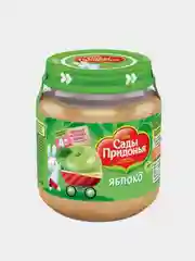 Пюре фруктовое Сады Придонья, яблочное, с 4-х месяцев, 12 штук по 120 г