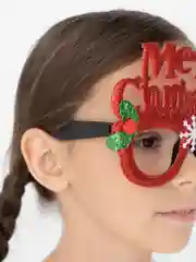 Алый новогодние карнавальные очки, маскарадная маска новогодняя, Новый Год