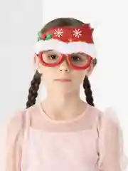 Коралловый новогодние карнавальные очки, маскарадная маска новогодняя, Новый Год