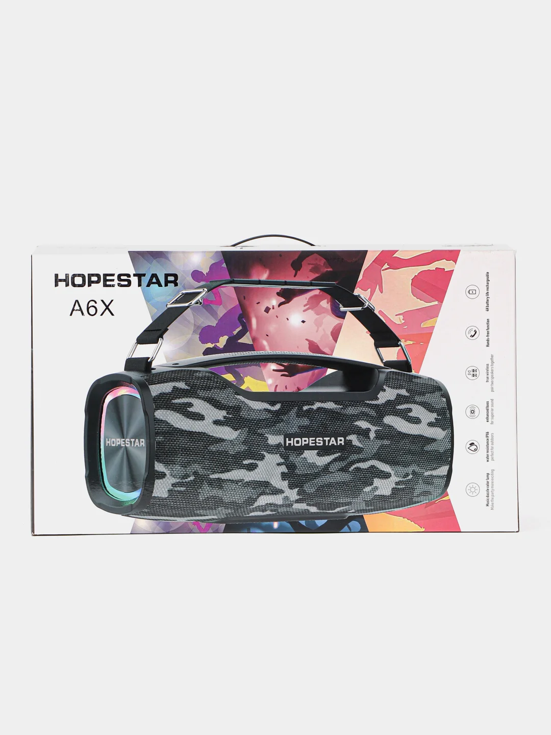 Приглушённый хаки портативная беспроводная колонка Hopestar A6X, мощность 55W