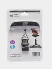 Весы багажные FIRST FA-6409 Black, электр., 50 кг, 50 гр, тарокомпенсация, термометр.Black