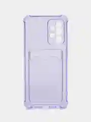 Лавандовый чехол для Samsung Galaxy (Самсунг Галакси) A50, Note20, S21, S22 с карманом для карт