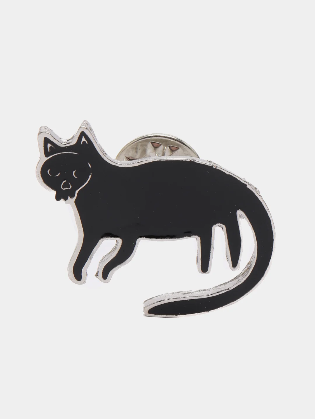 Серебряный брошь Halloween "Кошка", 2 цвета