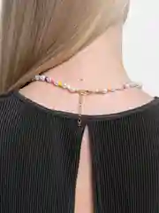 Чокер цепочка на шею женская из жемчуга и бисера, ожерелье женское на шею, чокер жемчуг