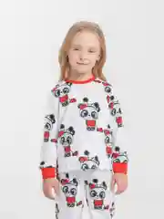 Белый детская пижама для девочки