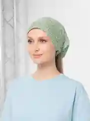 Лайм косынка женская летняя на резинке, из хлопка, единый размер
