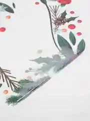 Тёмно-зелёный наклейки на стекло новогодние, многоразовые,виниловые, 20 х 34 см