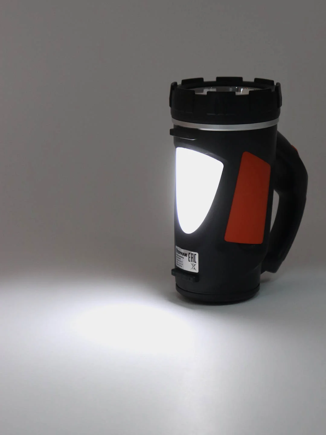 Фонарь прожектор 1 LED, 1 СОВ, 3 Вт, 17х11 см, 4 режима, аккумулятор 1000 мАч, USB