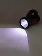 Фонарь прожектор 1 LED, 1 СОВ, 3 Вт, 17х11 см, 4 режима, аккумулятор 1000 мАч, USB