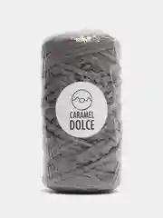 Серый шнур Caramel Dolce плоский, 4 мм, 100 м, для вязания и макраме