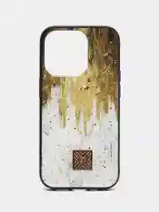Желтый чехол для iPhone 14 Pro "DF"