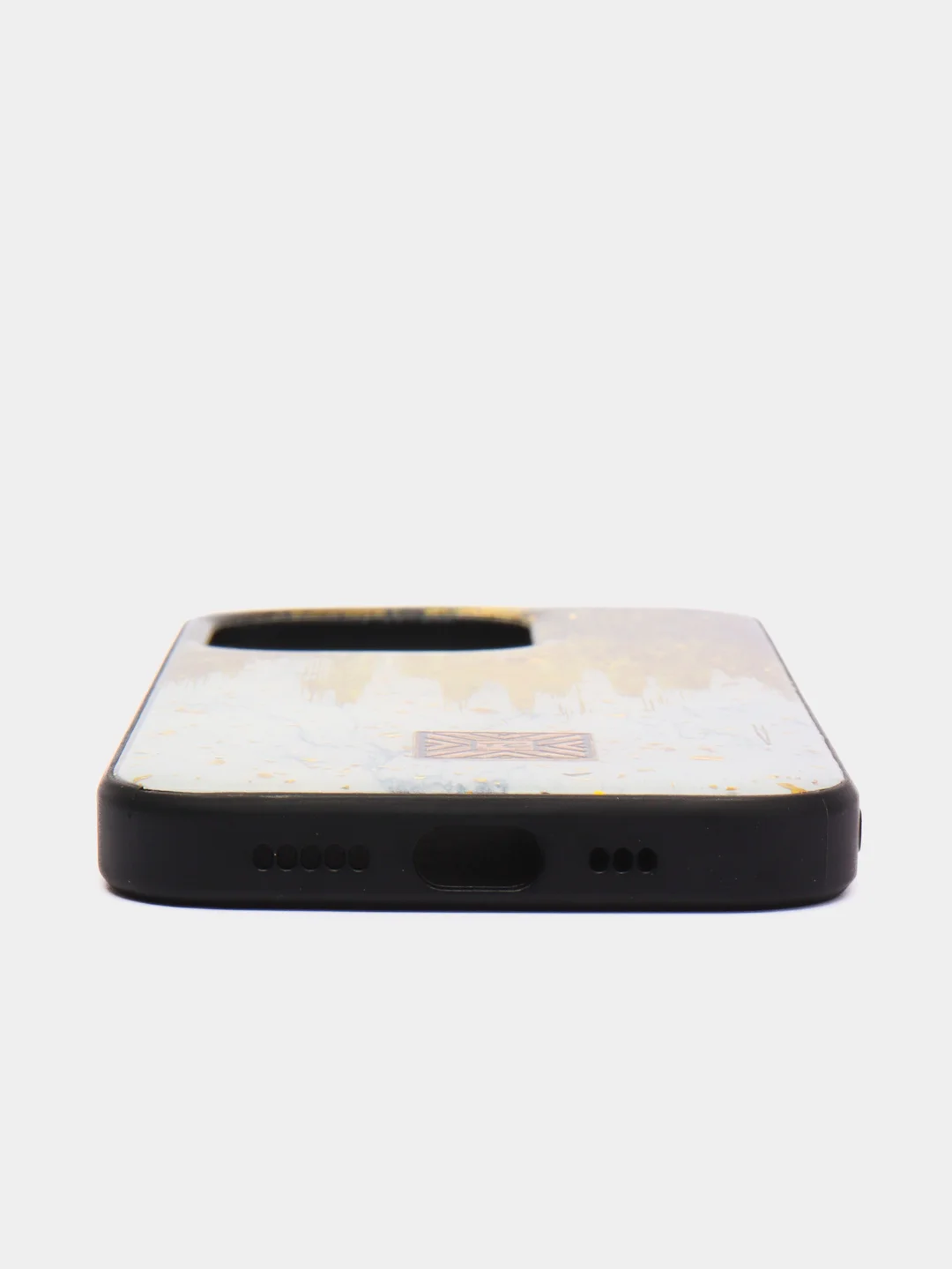 Желтый чехол для iPhone 14 Pro "DF"