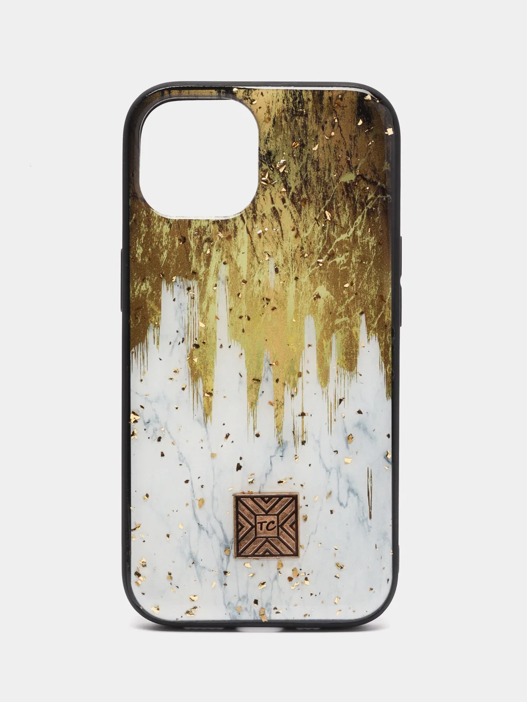 Желтый чехол для iPhone 14 "DF"