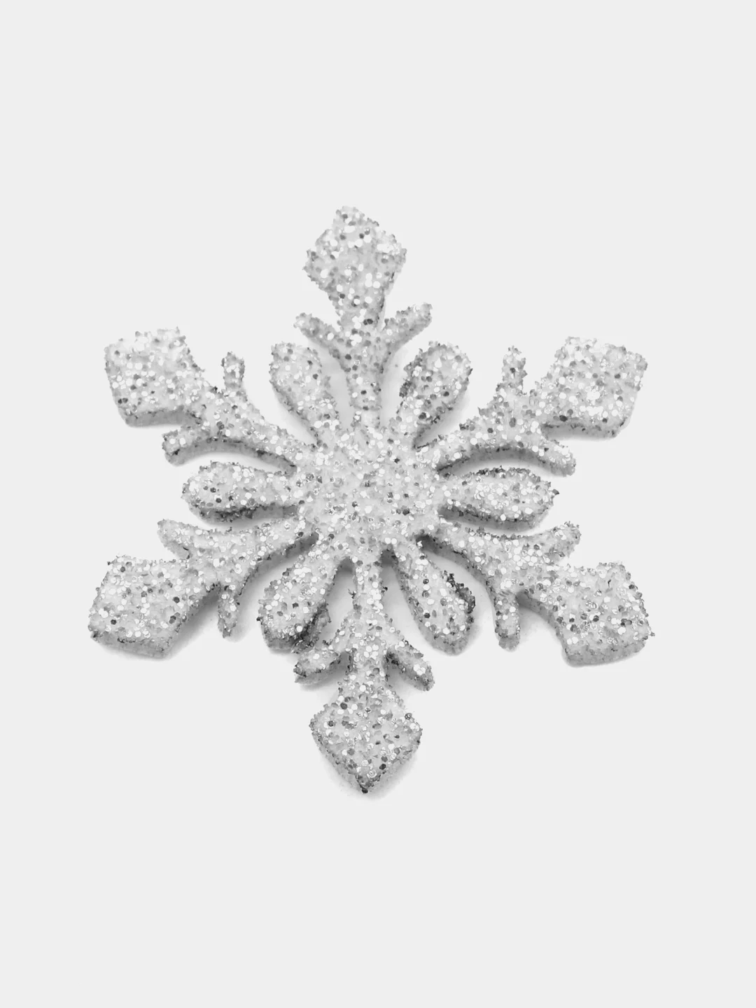 Серебряный снежинки 3 см