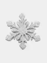 Серебряный снежинки 3 см