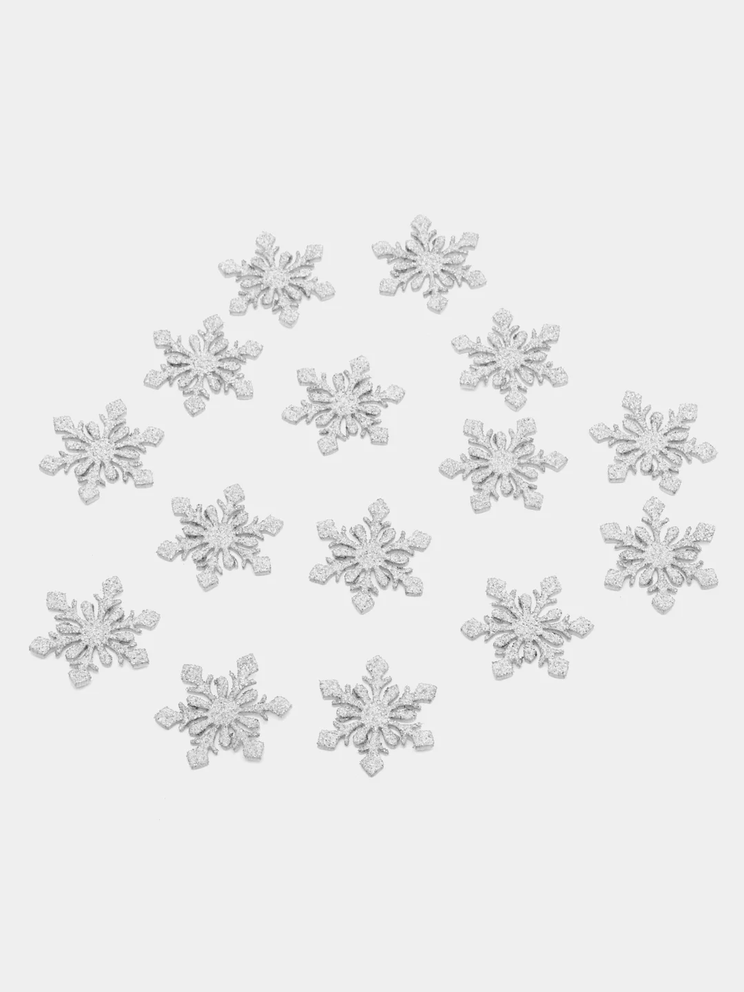 Серебряный снежинки 3 см