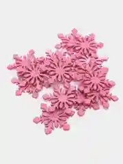 Розовый снежинки 3 см
