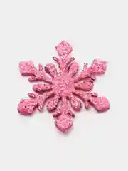 Розовый снежинки 3 см