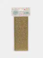 Золотой трубочки для коктейлей, 25 штук