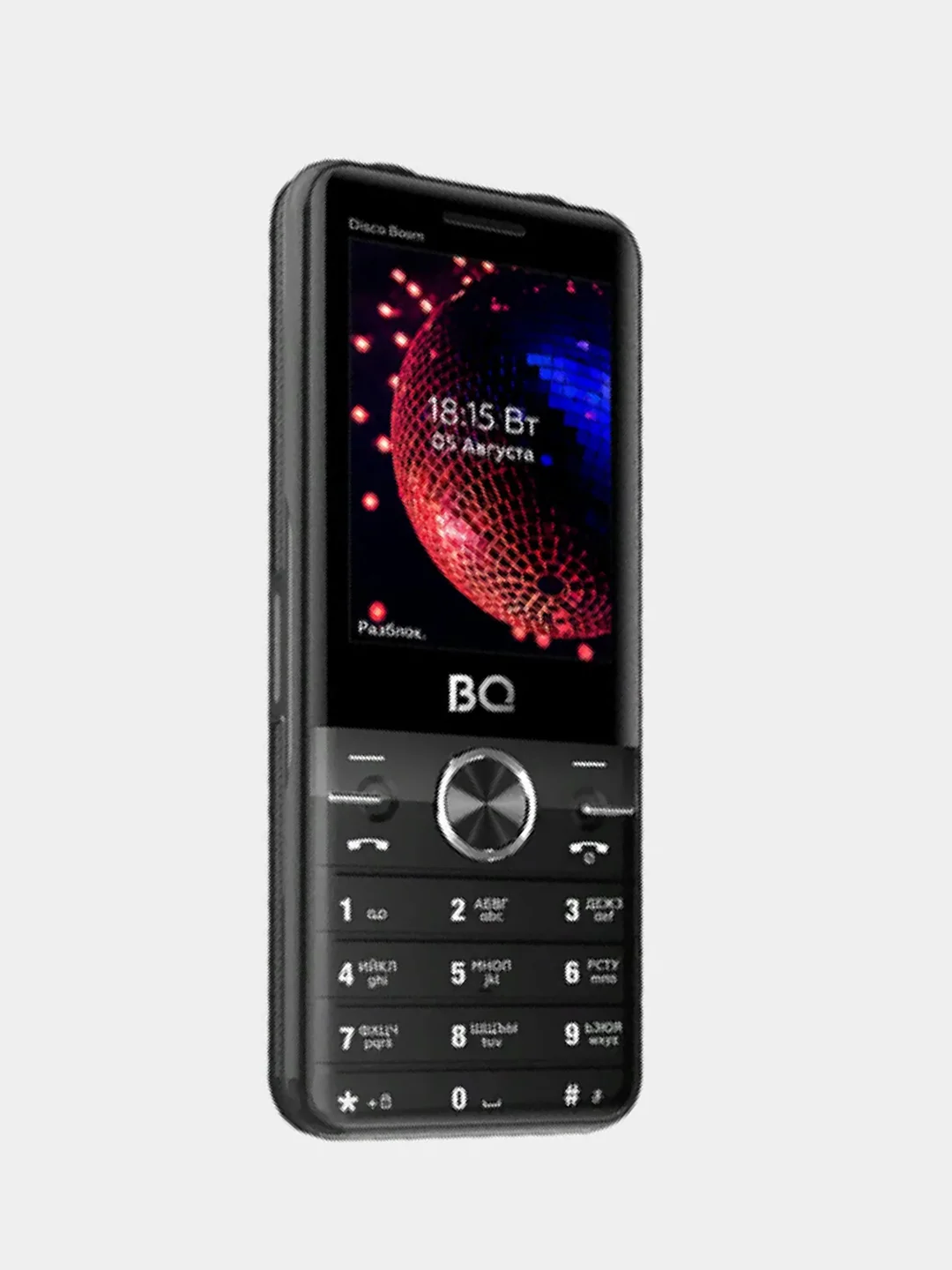 Черный мобильный телефон BQ 2842 Disco Boom 2023