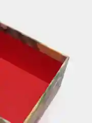 Кораллово-розовый коробка подарочная новогодняя