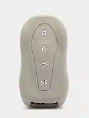 Серый чехол для смарт-ключей Geely Tugella / Geely Atlas Pro силиконовый