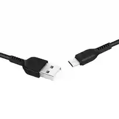 Белый usb Кабель micro USB 2.4A / Type-C 3A, Hoco X20, 3 метра