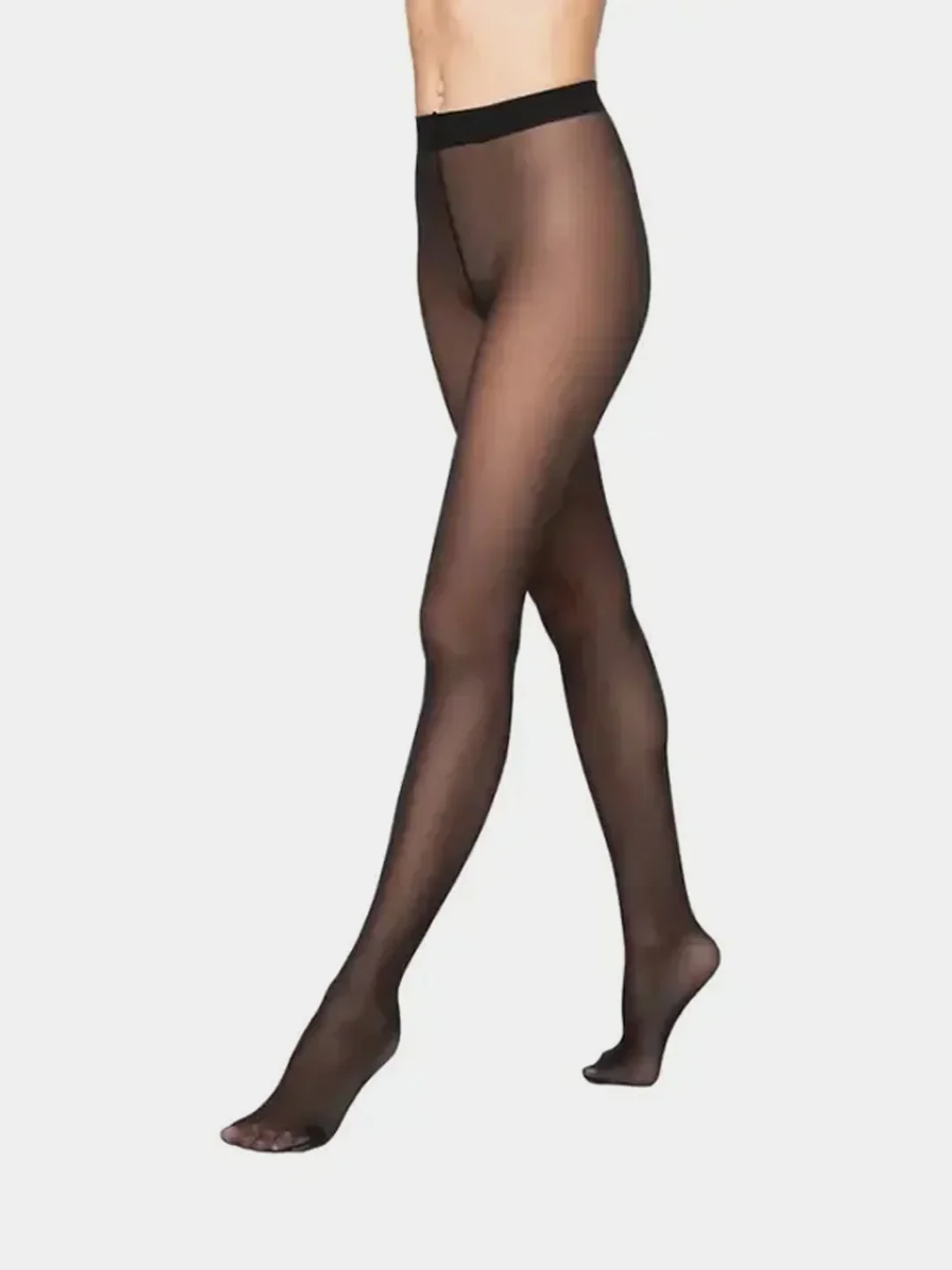 Черный женские колготки OMSA "Matte", 40 ден без шортиков матовые