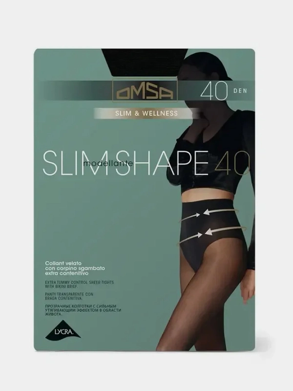 Колготки женские OMSA "Slim Shape", 40 ден матовые