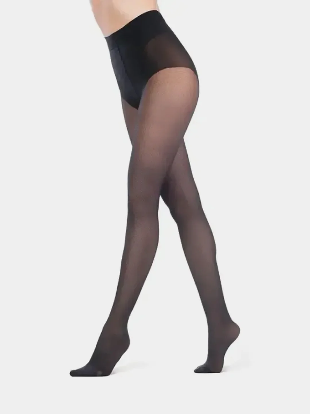 Тёмно-коричневый колготки женские OMSA "Slim Shape", 40 ден матовые