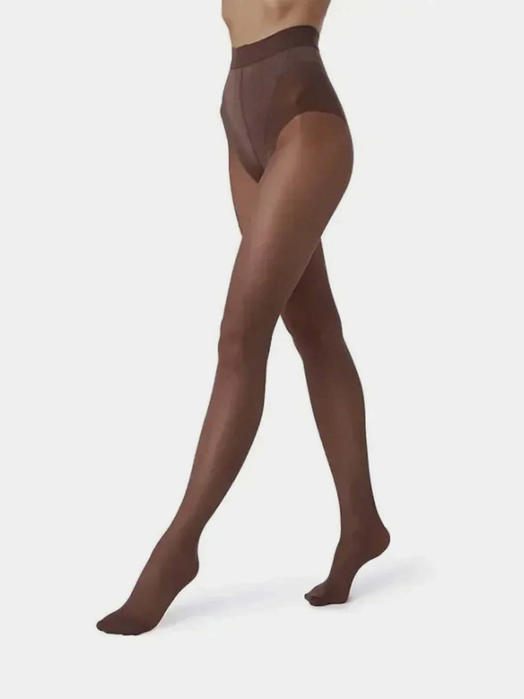 Тёмно-коричневый колготки женские OMSA "Slim Shape", 40 ден матовые