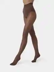 Тёмно-коричневый колготки женские OMSA "Slim Shape", 40 ден матовые