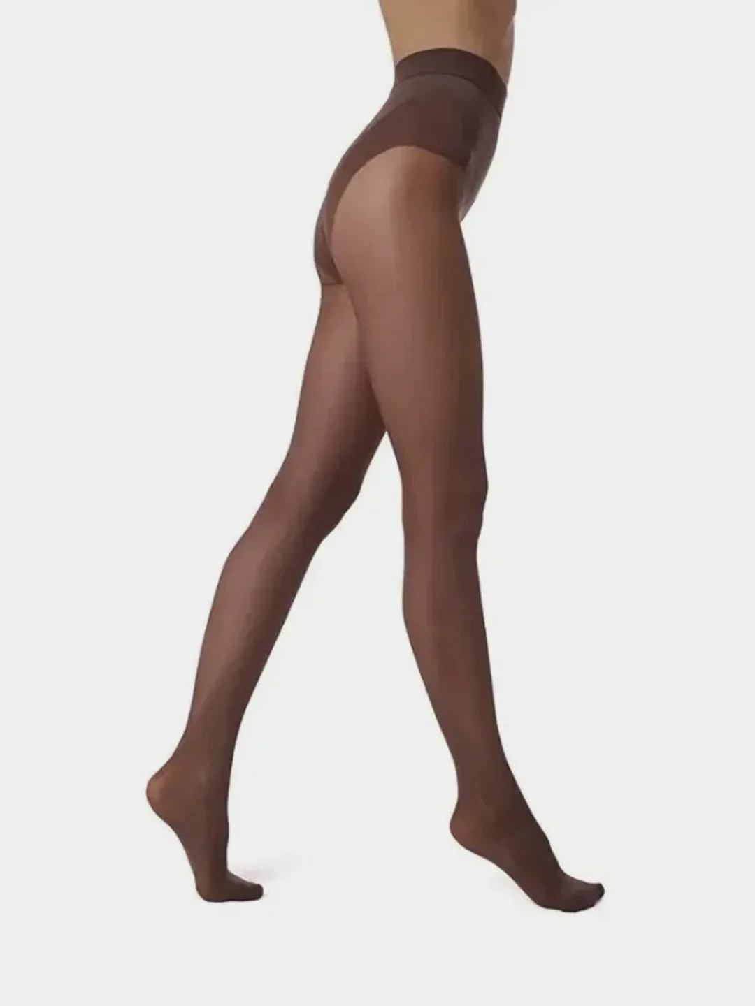 Тёмно-коричневый колготки женские OMSA "Slim Shape", 40 ден матовые